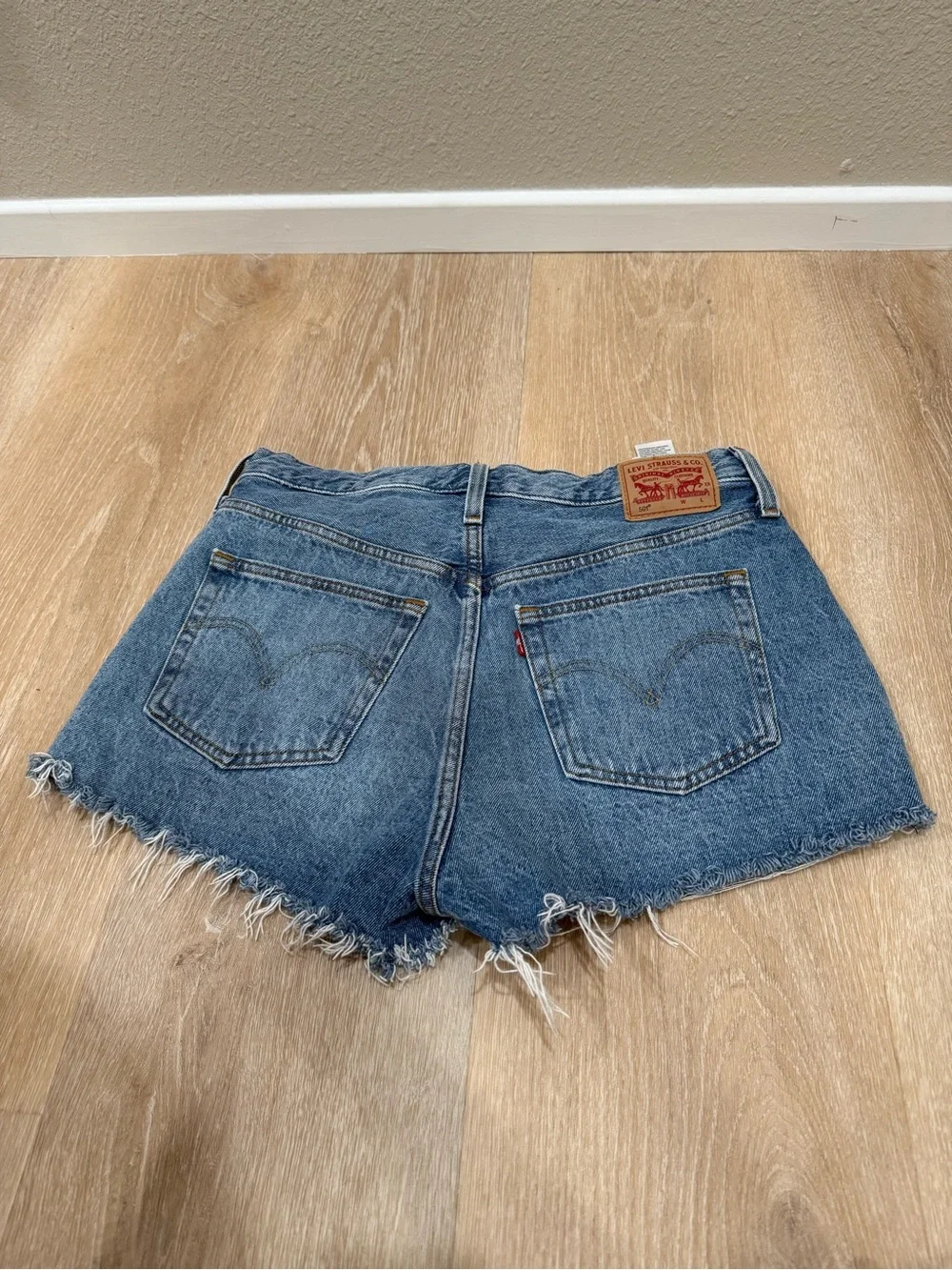 Levis classic frayed denim